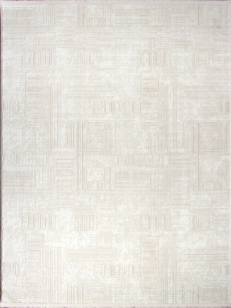 Турецкий прямоугольный ковёр 00013B BEIGE / WHITE