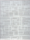 Турецкий прямоугольный ковёр 00019A GREY / WHITE