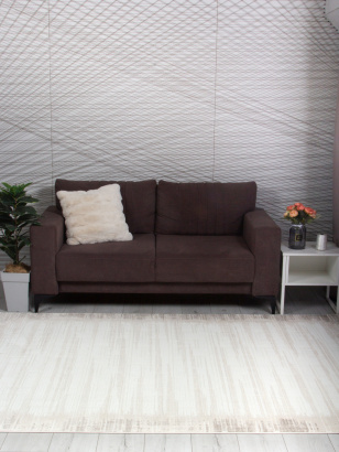 Турецкий прямоугольный ковёр 00020B D.BEIGE / WHITE