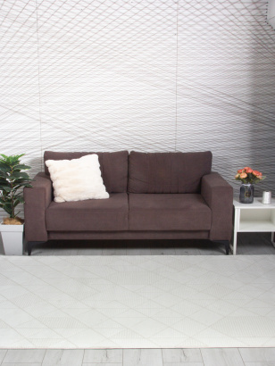 Турецкий прямоугольный ковёр 00023A BEIGE / WHITE