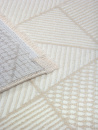Турецкий прямоугольный ковёр 00023A BEIGE / WHITE