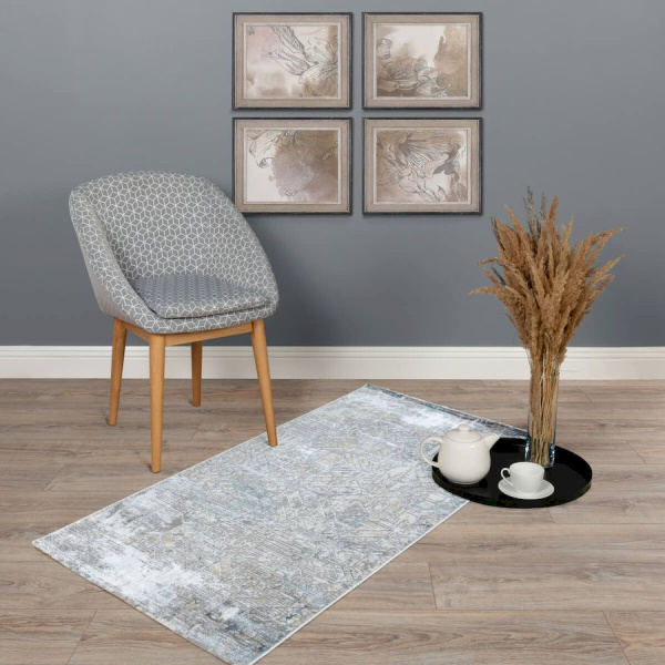 Турецкий прямоугольный ковёр  T1873LL GREY/GREY
