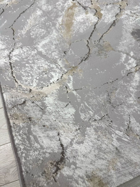 Турецкий прямоугольный ковёр 0909A GREY / BEIGE