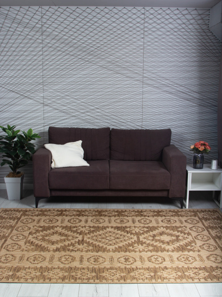 Турецкий прямоугольный ковёр ST056A BROWN