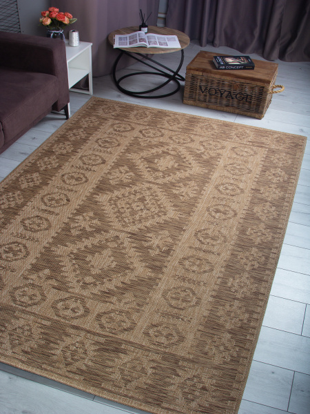 Турецкий прямоугольный ковёр ST056A BROWN