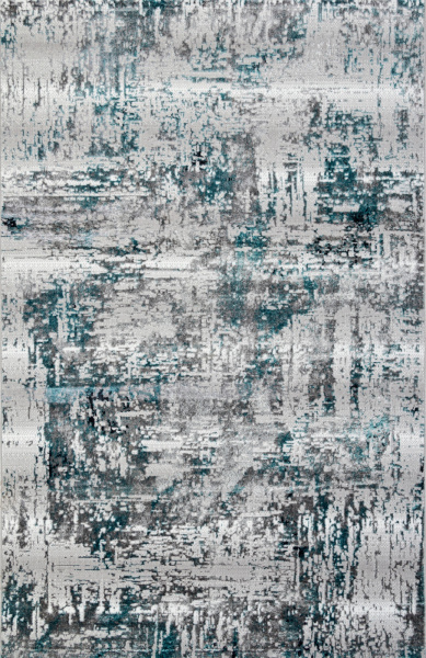 Российский прямоугольный ковёр 00065A TURQUOISE / GREY