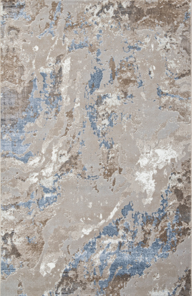 Российский прямоугольный ковёр 00085A L.BLUE / BEIGE