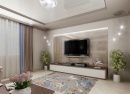 Российский прямоугольный ковёр 00085A L.BLUE / BEIGE