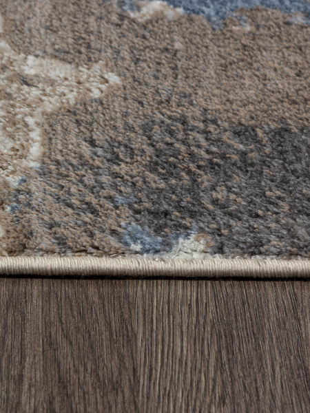 Российский прямоугольный ковёр 00085A L.BLUE / BEIGE