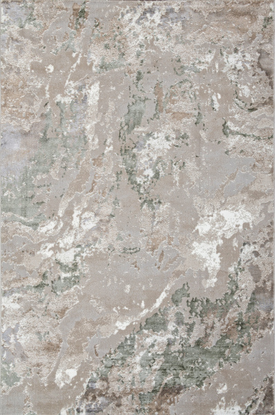 Российский прямоугольный ковёр 00085A L.GREEN / BEIGE