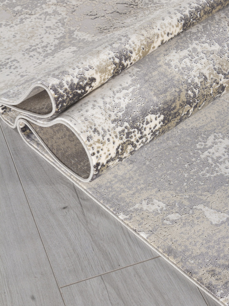 Российский прямоугольный ковёр 00267 GREY / BEIGE