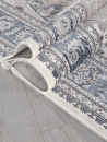 Российский прямоугольный ковёр 00268 GREY / BLUE