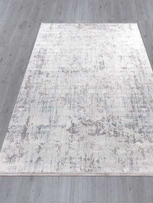 Российский прямоугольный ковёр 00271 GREY / BLUE