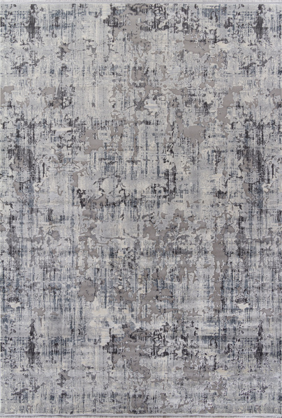Российский прямоугольный ковёр 00271 GREY / BLUE