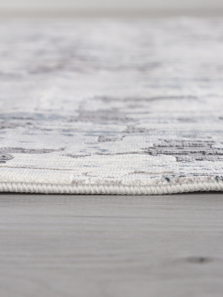 Российский прямоугольный ковёр 00271 GREY / BLUE