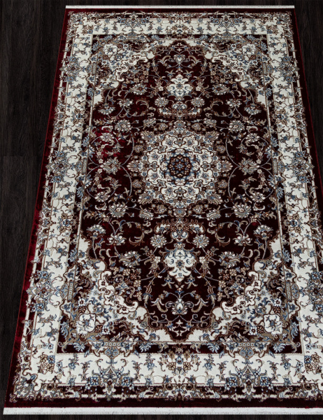 Российский прямоугольный ковёр 00642A BURGUNDY / BURGUNDY