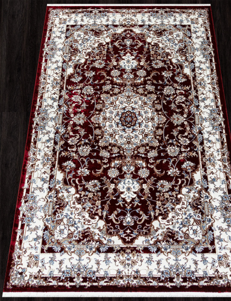 Российский прямоугольный ковёр 00642A BURGUNDY / BURGUNDY