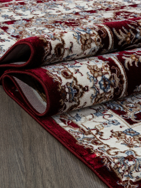 Российский прямоугольный ковёр 00642A BURGUNDY / BURGUNDY