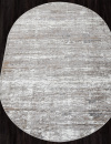 Российский овальный ковёр 00741A GREY / GREY