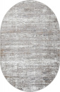 Российский овальный ковёр 00741A GREY / GREY