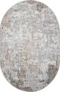 Российский овальный ковёр 00746B BEIGE / GREY