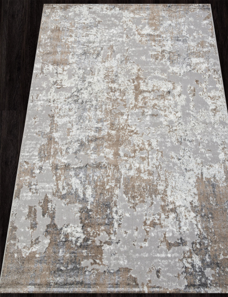 Российский прямоугольный ковёр 00746B BEIGE / GREY
