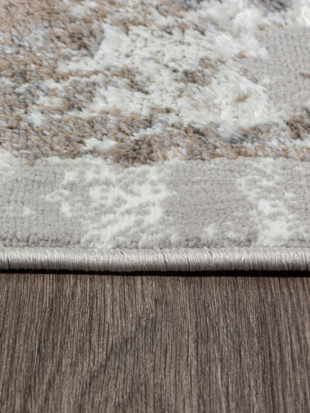 Российский прямоугольный ковёр 00746B BEIGE / GREY