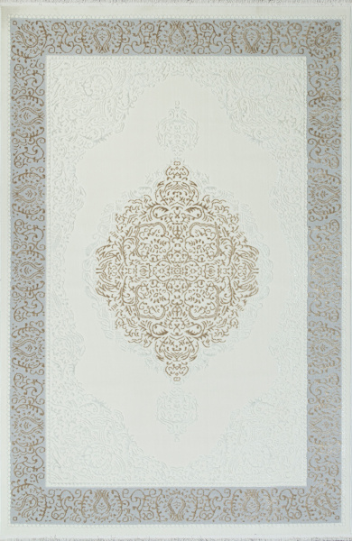 Российский прямоугольный ковёр 00759B CREAM HB / BEIGE FDY