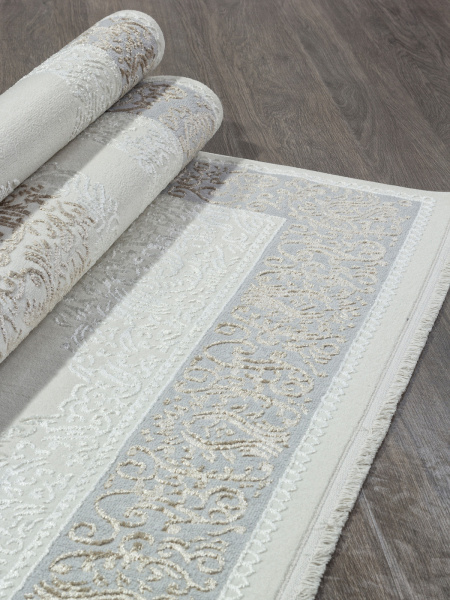 Российский прямоугольный ковёр 00759B CREAM HB / BEIGE FDY