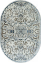 Российский овальный ковёр 00765A D.BLUE FDY / CREAM HB