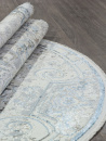 Российский овальный ковёр 00765A D.BLUE FDY / CREAM HB