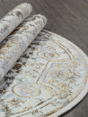 Российский овальный ковёр 00765A GOLD FDY / CREAM HB