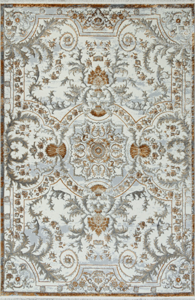 Российский прямоугольный ковёр 00765A GOLD FDY / CREAM HB