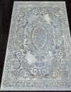 Российский прямоугольный ковёр 00766A GREY HB / L.BLUE FDY