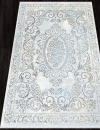 Российский прямоугольный ковёр 00766A GREY HB / L.BLUE FDY