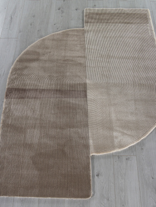 Российский прямоугольный ковёр 00833C GREY / BROWN