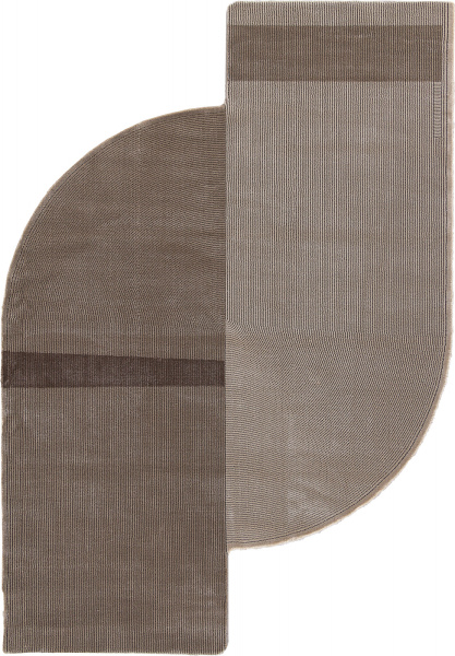 Российский прямоугольный ковёр 00833C GREY / BROWN