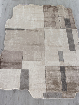 Российский прямоугольный ковёр 00838C GREY / BROWN