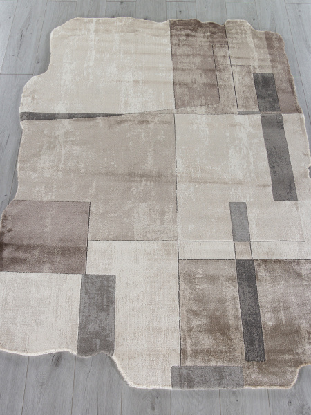 Российский прямоугольный ковёр 00838C GREY / BROWN