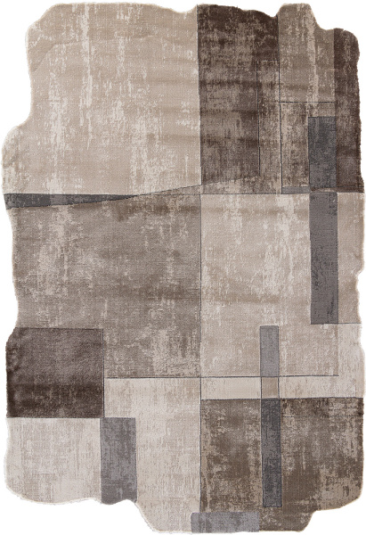 Российский прямоугольный ковёр 00838C GREY / BROWN