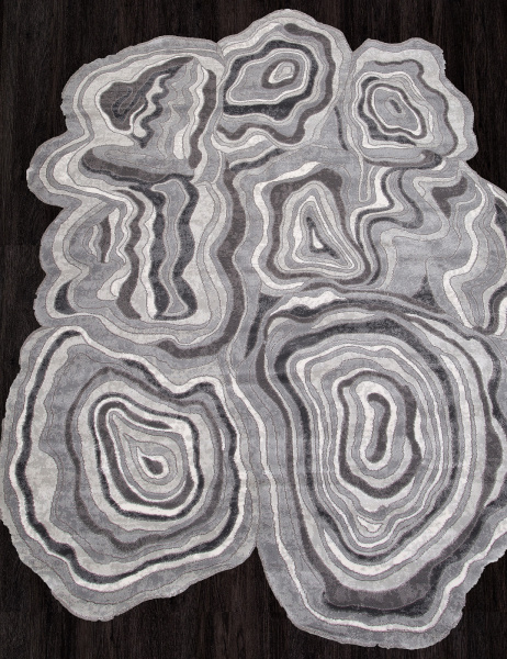 Российский прямоугольный ковёр 00841G GREY / GREY
