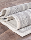 Российский прямоугольный ковёр 00856G GREY / GREY