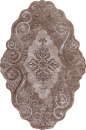 Российский прямоугольный ковёр 00858A BROWN / BROWN