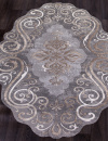 Российский прямоугольный ковёр 00858C GREY / BROWN