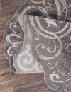 Российский прямоугольный ковёр 00858C GREY / BROWN