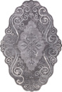Российский прямоугольный ковёр 00858G GREY / GREY
