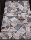 Российский прямоугольный ковёр 01459A C.POLY GREY / L.BLUE
