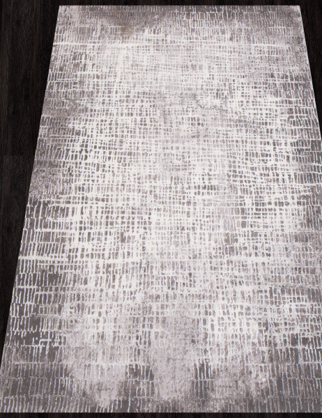 Российский прямоугольный ковёр 01606C C.POLY L.GREY / WHITE