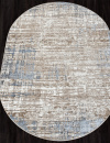 Российский овальный ковёр 01629A L.BLUE / BEIGE