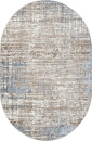 Российский овальный ковёр 01629A L.BLUE / BEIGE